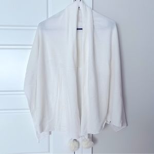 White Scarf/ Wrap Winter Lightweight  Womens